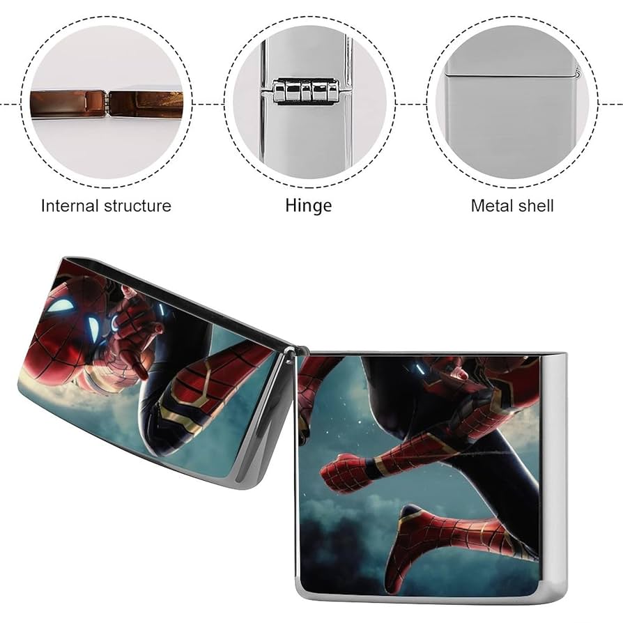 Amazon.co.jp: Zippoライター兼用ケース メンズ スパイダーマン